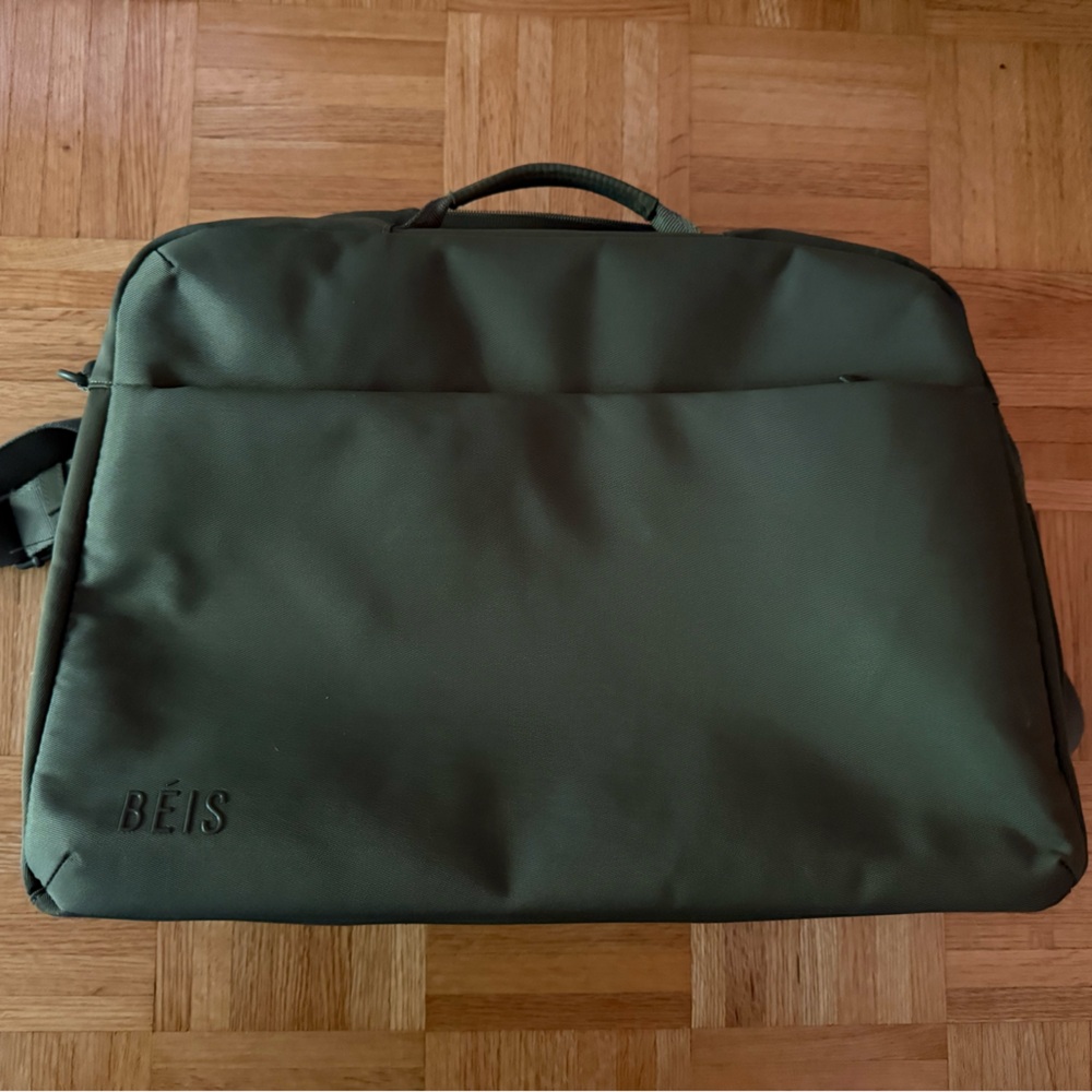 BEIS Olive Green Laptop Briefcase